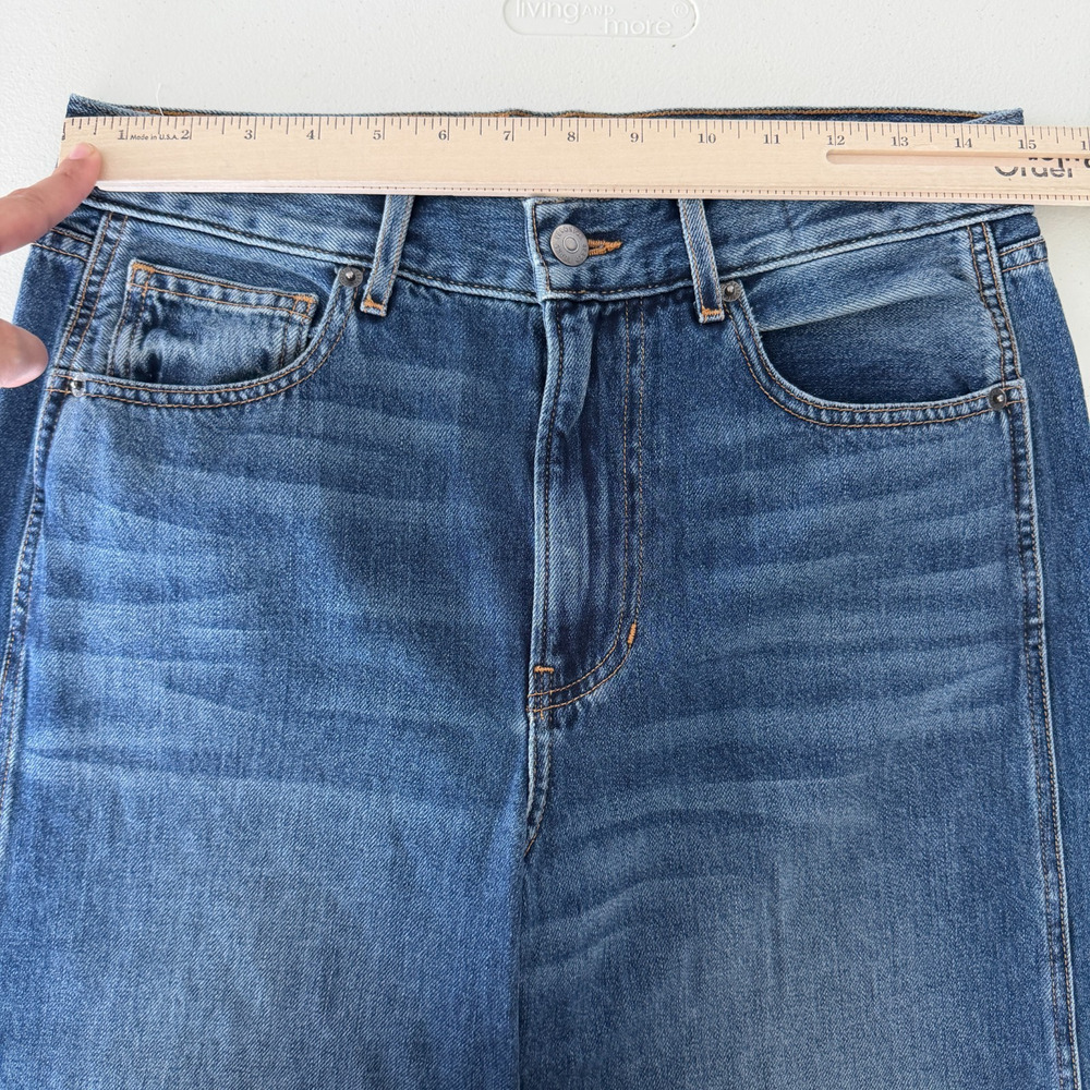 Veronica Beard Jeans Womens 27x32 Kasey Wide Leg Mid Rise City Stroll USA Made - Picture 9 of 13
